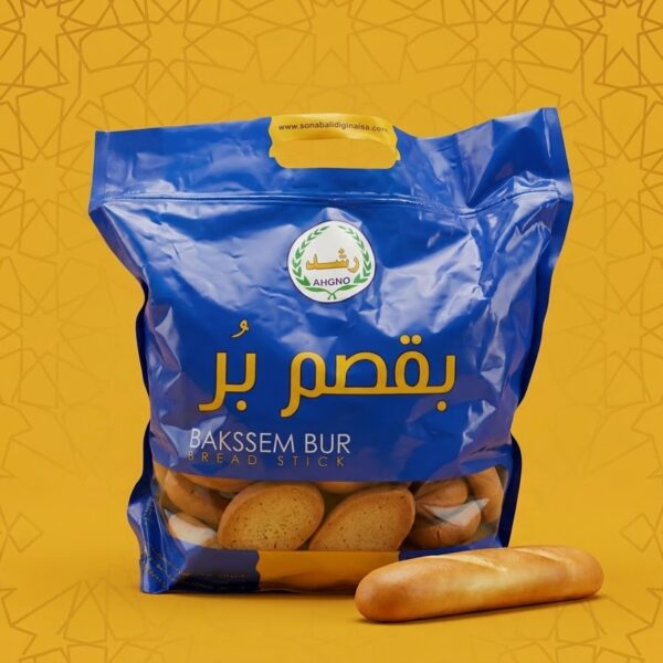 بقصم رغد بالقمح الكامل (بُر) – غذاء متوازن وقرمشة صحية غنية.